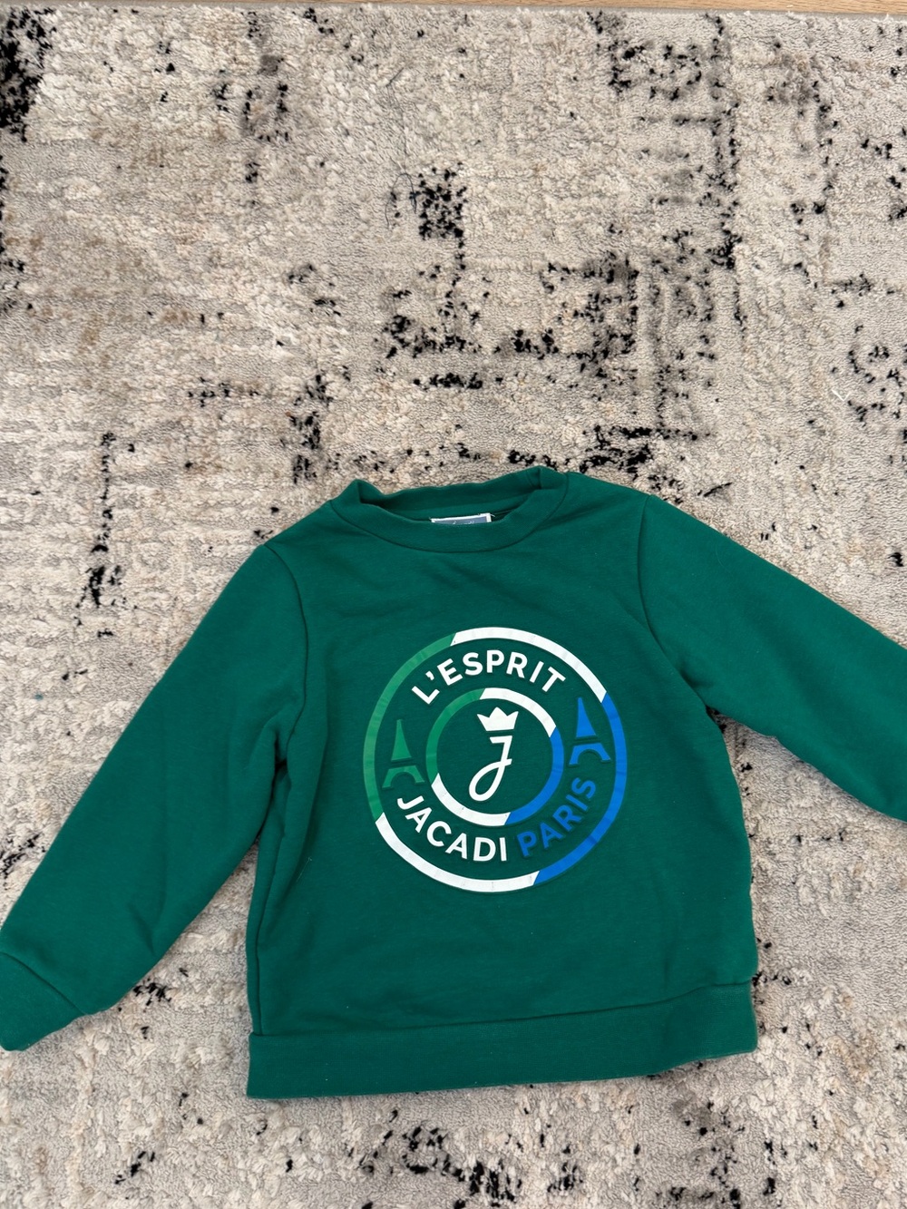 Jacadi Green Logo Crewneck Sweatshirt